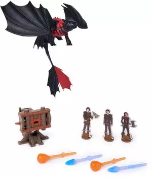 Spin Master Trial of Flame Drachenkampf-Spielset mit Ohnezahn und Kanone (6076026)