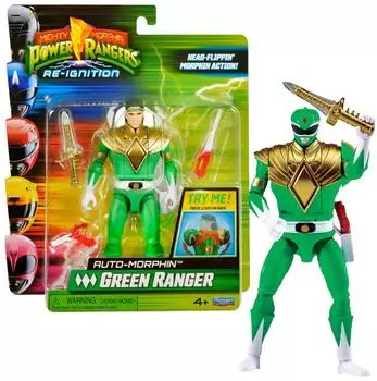 Playmates Power Rangers Re-Ignition Auto Morphin Actionfigur - Green Ranger (68048CO)