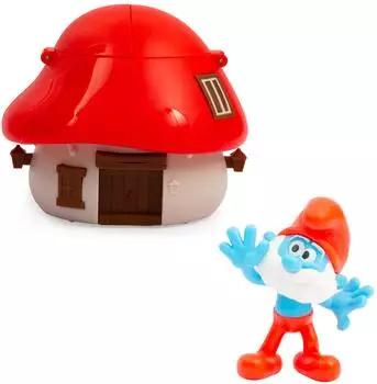 Famosa Schl&uuml;mpfe &Uuml;berraschungshaus mit Figur 5cm, 6 Modelle zum Sammeln (PUF13000)