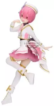 Banpresto Re:Zero Ram Figur im B&uuml;hnenkost&uuml;m, 22cm (BPR89907)