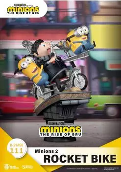 Beast Kingdom Toys Minions 2 D-Stage Rocket Bike Diorama-Figur, 15cm