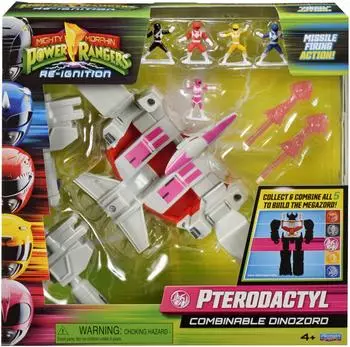 Playmates Mighty Morphin Re-Ignition Pterodactyl Combinable Dinozord, pink (68603CO)