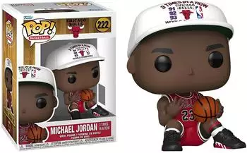 Funko POP! - NBA - Michael Jordan Chicago Bulls (3 Times in a Row)-Figur ca. 9cm