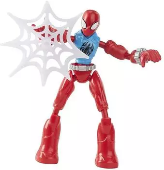 Marvel Bend and Flex Scarlet Spider Actionfigur, 15cm, ab 4 Jahren (F2297)
