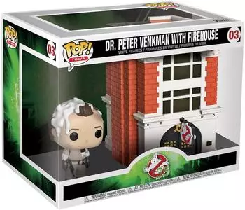 Funko Pop! Town: Ghostbusters - Dr. Peter Venkman with Firehouse #03 (39454)