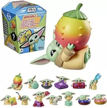 Star Wars Grogu Snack Attack Sammelfigur Blind Box 4cm (G33245L4)