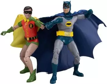 McFarlane Toys Batman Classic TV Series DC Multiverse Batman & Robin 2er-Pack, 18cm (Collector Edition #5)