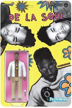 super7 Kelvin „Posdnuos" Mercer (Me, Myself & I) De La Soul ReAction Figur Wave 1