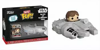 Funko Bitty Pop Star Wars Han Solo mit Millennium Falcon (83623)