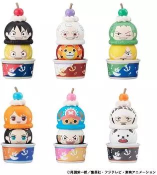 MegaHouse One Piece Tsumichen Stack Up & Change Sammelfiguren 8cm, Sortiment (6) (111829)