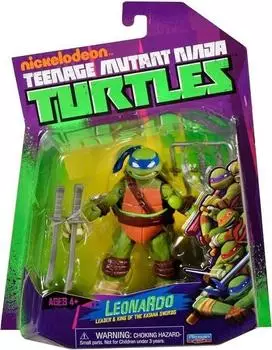 Playmates World of TMNT Actionfigur Leonardo, 11cm