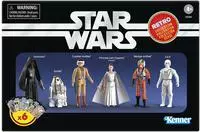 Hasbro Actionfigur Star Wars Episode IV Retro Collection Actionfiguren 6er-Pack...