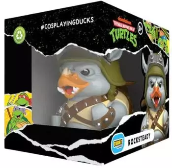 TUBBZ TMNT Rocksteady Cosplaying-Gummiente Sammelfigur, Box-Ausgabe (TUBBZ)