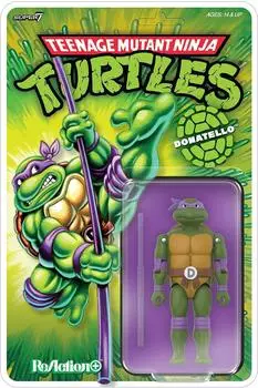 super7 Teenage Mutant Ninja Turtles ReAction+ Actionfigur Donatello