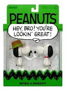 super7 Peanuts ReAction Actionfiguren 2er-Pack Snoopy & Spike 10cm