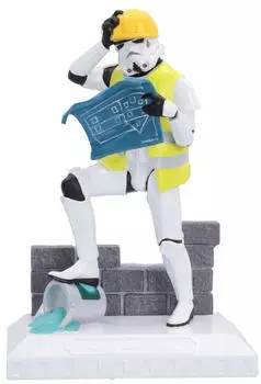 Nemesis Now Original Stormtrooper „Hit a Brick Wall" Figur, 18cm