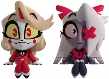 Youtooz Hazbin Hotel Charlie & Vaggie Monitor Buddiez Vinyl-Figuren