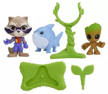 Hasbro Spidey Rescuewebs Groot & Rocket Figuren, 2er-Set