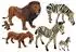Lean Toys Wildtier-Figurenset Afrika, 7-tlg., handbemalt, Hartgummi