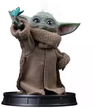 Iron Studios Grogu Butterfly Wonder Sammelstatue - The Mandalorian & Grogu Collection