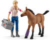 Schleich 42486, Schleich Farm World Arztbesuch bei Stute und Fohlen, Spielfigur