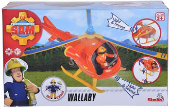 Simba Feuerwehrmann Sam Hubschrauber Wallaby mit Figur