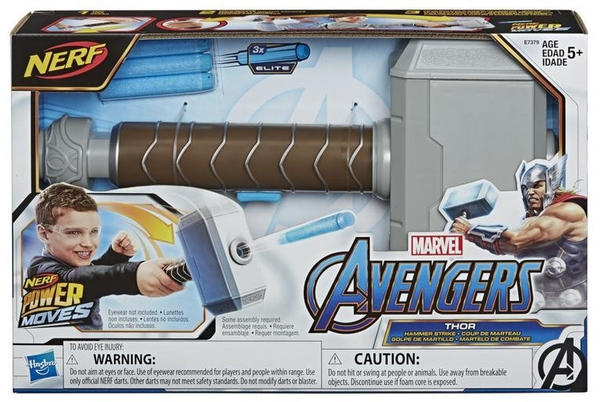 Hasbro E7379EU4 NERF Power Moves Marvel Avengers Thor Power Hammer