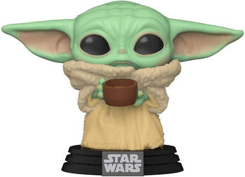Funko Pop! Star Wars: The Mandalorian Baby Yoda with Cup
