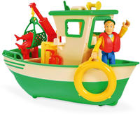 Simba 109252574, Simba-Dickie Feuerwehrmann Sam Charlies Fischerboot mit Figur
