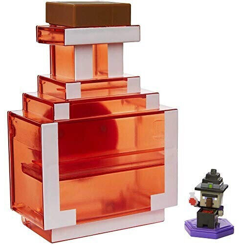 Mattel Minecraft - Zaubertrank zum Mitnehmen mit exklusiver Mini-Figur (GKT45)