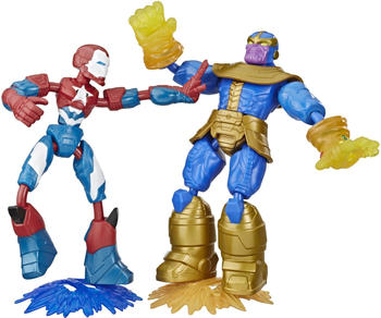 Hasbro Marvel Avengers: Bend And Flex Iron Patriot vs. Thanos Figuren Set 2-tlg.