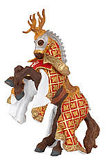 Papo Pferd des Waffenmeister Helmbusch Hirsch, rot (39912)