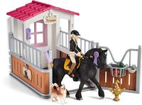 Schleich 42437, Schleich Horse Club Pferdebox mit Tori & Princess, Spielfigur
