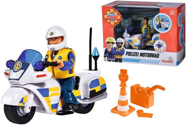 Simba Feuerwehrmann Sam Polizei mit Motorrad (109251092)