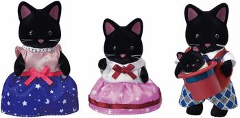 Sylvanian Families Midnight Cat Family Dollhouse Playsets
