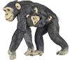 Papo 50194, Papo Schimpanse mit Baby Grau