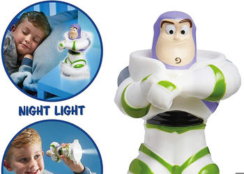 Character World Buzz Lightyear GoGlow Buddy Night Light and Torch, White
