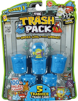 Giochi Preziosi Trash Pack Serie 3 - 5 Figuren mit Mülltonnen