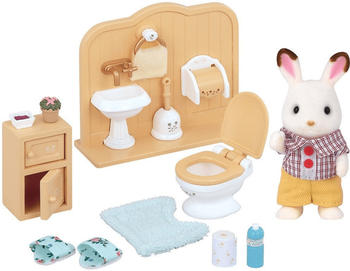 Sylvanian Families Schokoladenhasen: Bruder mit Waschraum (5015)