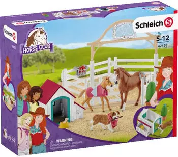 Schleich Horse Club Hannahs Gastpferde mit Hündin Ruby (42458)