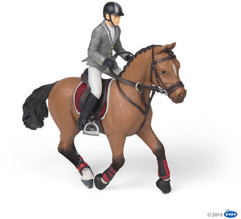 Papo Competition horse with rider