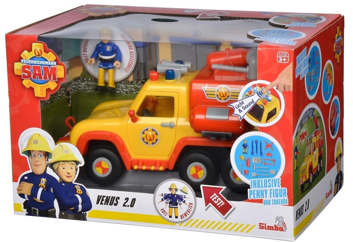 Simba Feuerwehrmann Sam Feuerwehrauto Venus 2.0 m mit Penny (109251094)  Test TOP Angebote ab 26,37 € (Januar 2023)