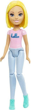 Mattel Barbie On the Go - Blond mit Rosa Hello Shirt (FHV73)