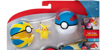 Jazwares Pokémon - Clip'n Go Gürtelset - Pikachu