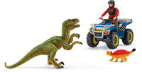 SCHLEICH DINOSAURS 41466, SCHLEICH DINOSAURS SCHLEICH 41466 Flucht auf Quad vor