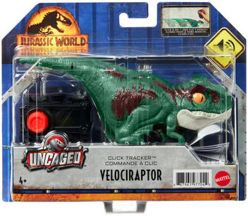 Mattel Jurassic World Uncaged Velociraptor-Dinosaurier (GYN41)