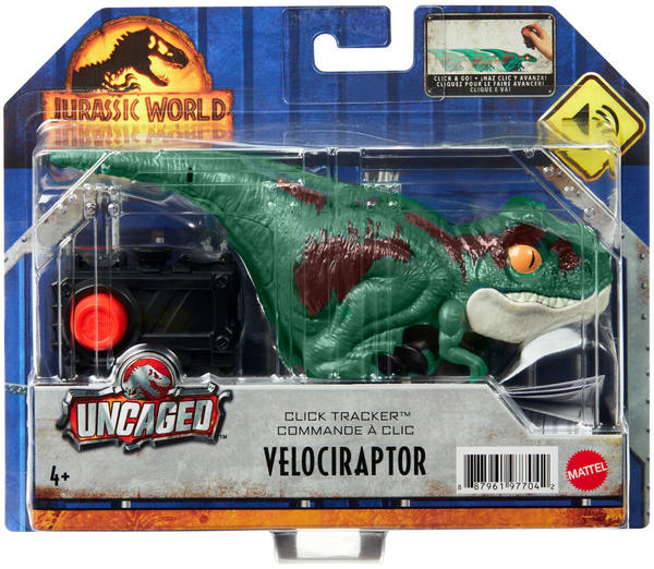 Mattel Jurassic World Uncaged Velociraptor-Dinosaurier (GYN41)