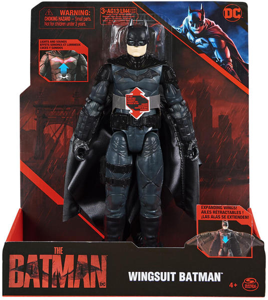 Spin Master Batman Movie - Wingsuit Batman with Lights and Sounds 30 cm