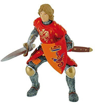 Bullyland Figurine World - Ritter - Prinz mit Schwert rot (80786)