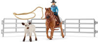 Schleich Farm World Team Roping mit Cowgirl (42577)
